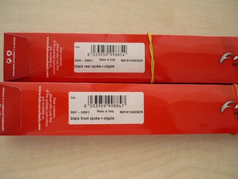 Fulcrum Racing Zero Ersatzspeiche, Schwarz 1 Fulcrum Racing Zero Ersatzspeiche, Schwarz