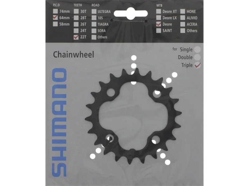 Shimano FC-M590/M532, 22 Zähne, 9-fach 1 Shimano FC-M590/M532, 22 Zähne, 9-fach