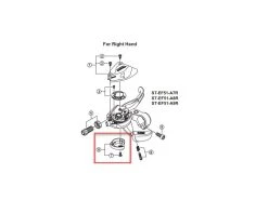 Shimano Schalt-/ Führungsrollen-Satz RD-M593 -Kool-stop Speichern shimano gehaeuse abdeckung unten mit befestigungsschrauben fuer st ef51 rechts 12