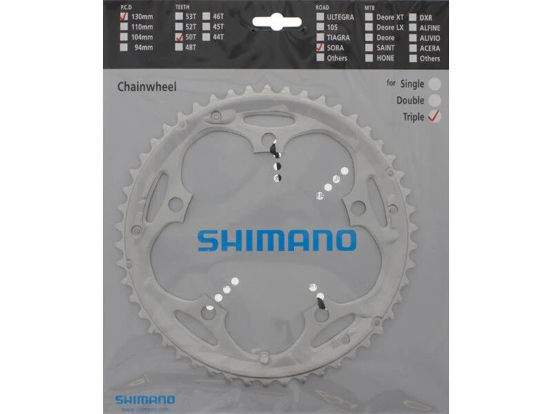 Shimano Kettenblätter Sora FC-3403 In 39 Od. 50 Zähnen 2 Shimano Kettenblätter Sora FC-3403 In 39 Od. 50 Zähnen – Bild 2